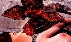 Strange Evil - Demogorgon pacified with tight human pussy