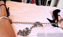 Cruel Cuckoldress - her handcuffed pleasure, his handcuffed tease 2 *WMV*