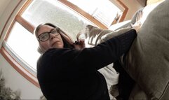 Mature Stockinged Feet Make You Cum, 1st