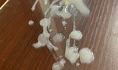 Asian Crossdresser Cums on Acrylic and eats it - S003