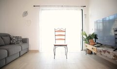 Blindfolded, handcuffed, lapdance, sucked and fucked hard