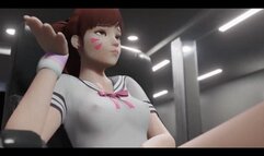 Dva Schoolgirl Hot Doggy Fucked