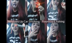 Windows up car smoking - floorboard ashing