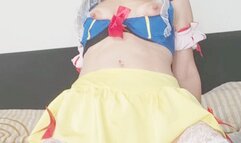 Snow White Ahegao, Buttplug and squirting fantasy