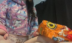 Verbal Humiliation Pee on loser piggy Cheetos in Toilet