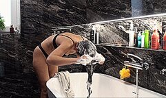 Soapy hair, playful Lucy (1920x1080 HD) MOV