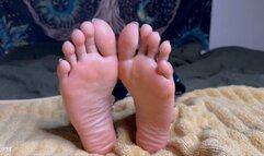 "Stare into my wrinkled soles"