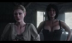 Huge dick futanari bang busty milfs