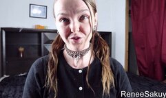 Thong, Leggings, Sports Bra tease, to locked up, chastity, handcuffed, nipple clamped slave part 1