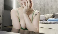 Emma's self spanking