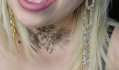 Closeup with pink Glasses