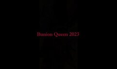 bunion queen in blue dress