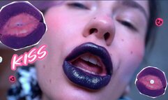 Dirty purple kiss