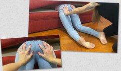 GIRL GOT STUCK INSIDE THE COUCH AND BEING PUSHED BY HER BUTT - MP4 MOB