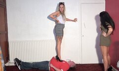 Katie & Sophie Trampling Heels (4K)