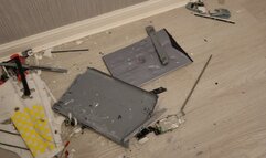 crushing a scanner crush under my new high heel stilettos