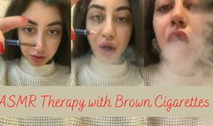 ASMR Therapy with Brown Cigarettes