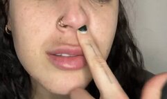 Sammie Picks Her Nose