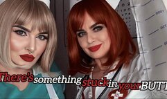 There is something stuck in your butt POV