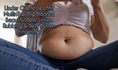 Under Giantesses Milf MuffinTop Too tight jeans Big Bloated Beautiful Belly Lotion Rubbing & Belly Button Fingering