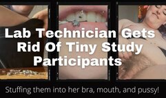 Lab Tech Vores Tiny Study Participants- 4k HD