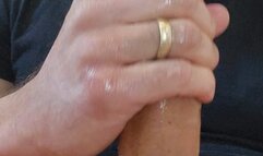 Alpha male sucks huge cock