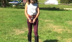 Odette - Prisoner Cuff n Shackle Walk in Her Boots (AVI)