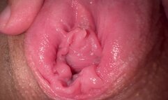 Close up pussy masturbation, real orgasm