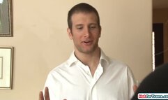 Trans babysitter Mia Davina anal by boss