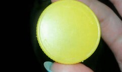 chewing hard plastic