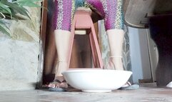 Soaking my feet in water to see my very wrinkled soles(1)