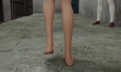 Tifa Lockhart fucks with two man in jail bdsm