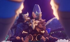 Genshin impact girl Eula gets fucked and creampied by a lawachurl