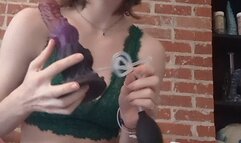 knotted dildo tryout