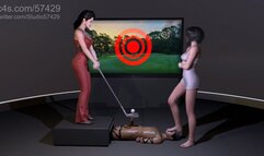 Femdom Golf Game - Foot Smelling Penis Punishment