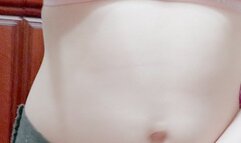 Not so drynite pink training bra