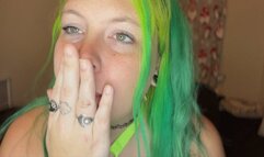 Dragon Dildo and Fishnets