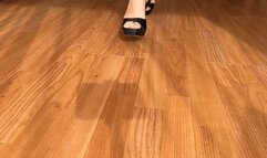 My black high heels worship