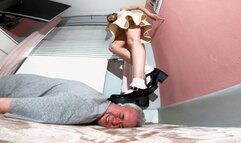 Danielle Head Crushing Shoes Upskirt (4K)