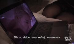 Olive Glass viendo porno con Olive. Sub. Esp.