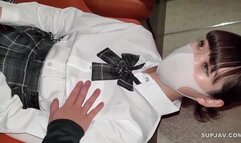 Her slender fair skin and hairy pussy, which just passe