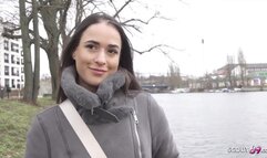 GERMAN SCOUT - Big Butt Saggy Tits Tattoo Girl LydiaMaus96 at Rough Casting Fuck