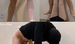 Ballerina Brutal Lift & Ballbusting Cumming!