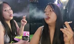 Intense Smoking Side and Front View