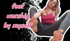 27 FHD BIG FEET x WORSHIP 1 ( foot fetish, foot virgin, upclose, worship, soles, wrinkled, wiggling, spreading, foot play, cleavage, rubbing, goddess, queen, barefoot, long toes)