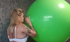 blowtopop 36 inch green balloon