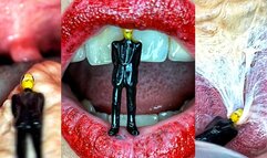 Chewing gum with the taste of a tiny slave