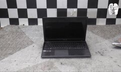 Metal Heels destroys a Laptop