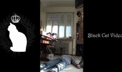 Alice simple trampling in boots (fullbody view)