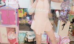 Diaperd baton ballet practice